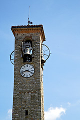 Image showing  sunny day    milan   old abstract in  italy    bell 