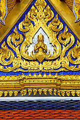 Image showing roof  gold    temple   in  buddha