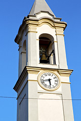 Image showing in gorla  old abstract    italy     wall  and church tower bell 