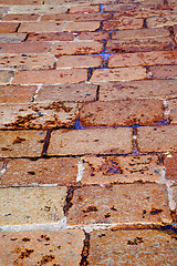 Image showing busto arsizio  street  abstract   pavement of a curch and marble