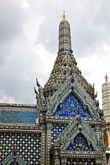 Image showing  thailand  bangkok in  rain   temple abstract   colors religion 