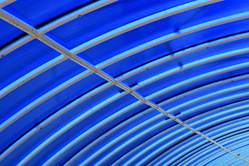 Image showing plastic abstract in asia  kho phangan pier roof lomprayah  bay  
