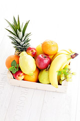 Image showing box of fresh fruits