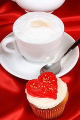 Image showing Valentine's day romantic breakfast