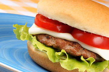 Image showing Mini cheese burger