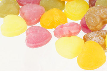 Image showing Heart shaped candies