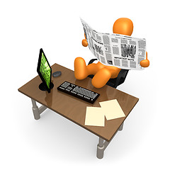 Image showing Office Relaxation