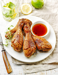 Image showing grilled chicken legs
