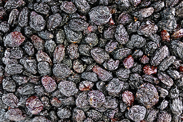 Image showing Raisins black texture