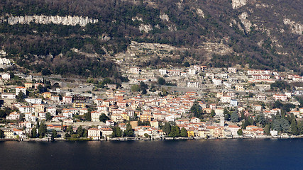 Image showing Lake Como (Italy) and Menaggio town on shore