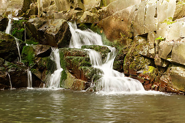 Image showing Beautiful waterfall