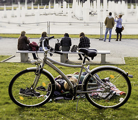 Image showing People enjoying spring time