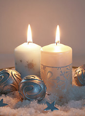 Image showing Christmas candlelight