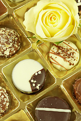 Image showing Delicious chocolate pralines