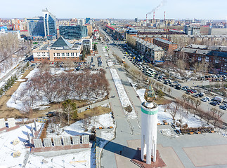 Image showing World war 2 Memorial Square. Tyumen. Russia