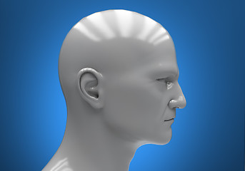 Image showing Man\'s head close-up