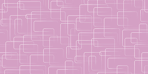 Image showing Vector seamless background. White rectangles in a mess on purple