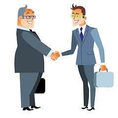 Image showing Business handshake deal. Finance and contract