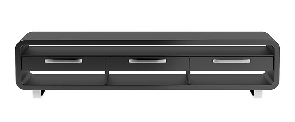 Image showing Black tv stand