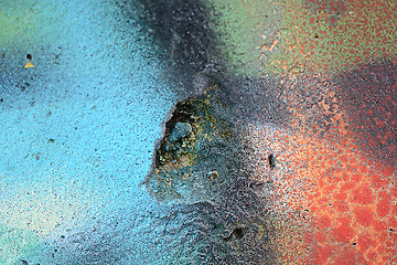 Image showing classic grunge texture of aging painted wall