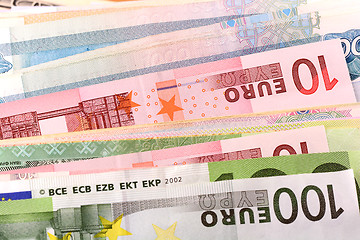 Image showing european money, ukrainian money