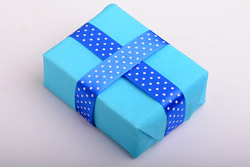 Image showing blue gift box