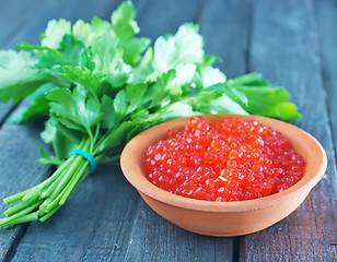 Image showing red caviar