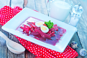 Image showing beet soup