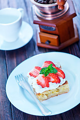 Image showing pie with strawberry