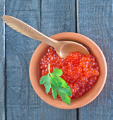 Image showing red caviar