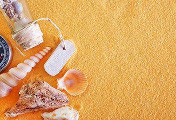 Image showing shells and sand