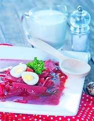 Image showing beet soup