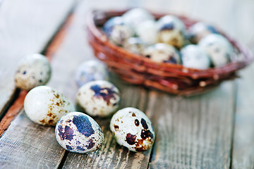 Image showing quail eggs