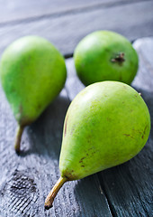 Image showing green pears