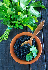 Image showing black caviar