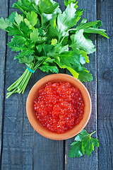 Image showing red caviar