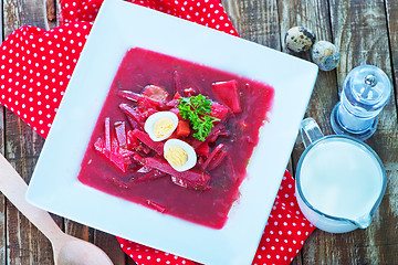 Image showing beet soup