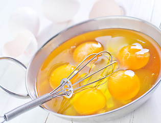 Image showing raw egg