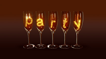 Image showing A few glasses with the text 