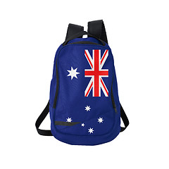 Image showing Australian flag backpack isolated on white