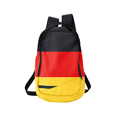 Image showing German flag backpack isolated on white
