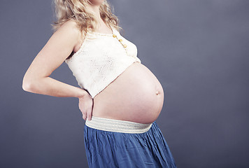 Image showing Woman with baby bump