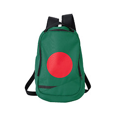 Image showing Bangladesh flag backpack isolated on white