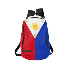 Image showing Philippines flag backpack isolated on white