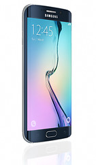 Image showing Samsung Galaxy S6 Edge - Black Sapphire