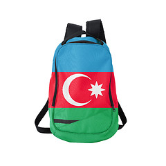 Image showing Azerbaijan flag backpack isolated on white