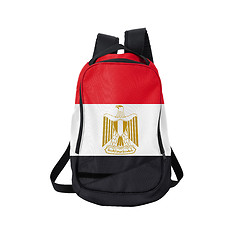 Image showing Egypt flag backpack isolated on white