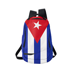 Image showing Cuba flag backpack isolated on white