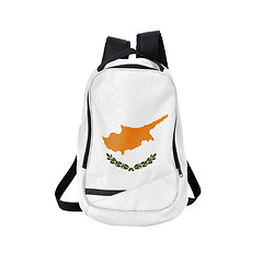 Image showing Cyprus flag backpack isolated on white