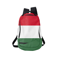 Image showing Hungary flag backpack isolated on white